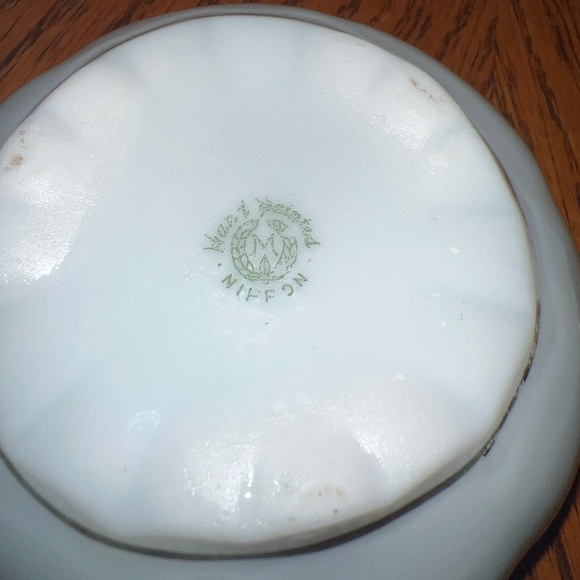 Nippon Morimura Bros. Moriage hand painted hair receiver - Picture 7 of 10